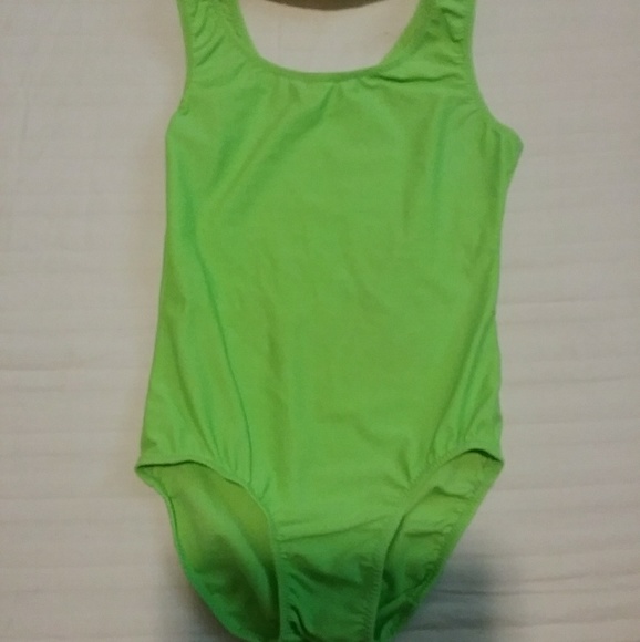 lime green swimming costume